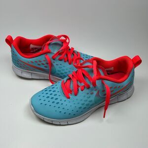 Nike Free Express 5.0 Youth Size 6y Pe Owned 641866-400 color Crimson,Blue